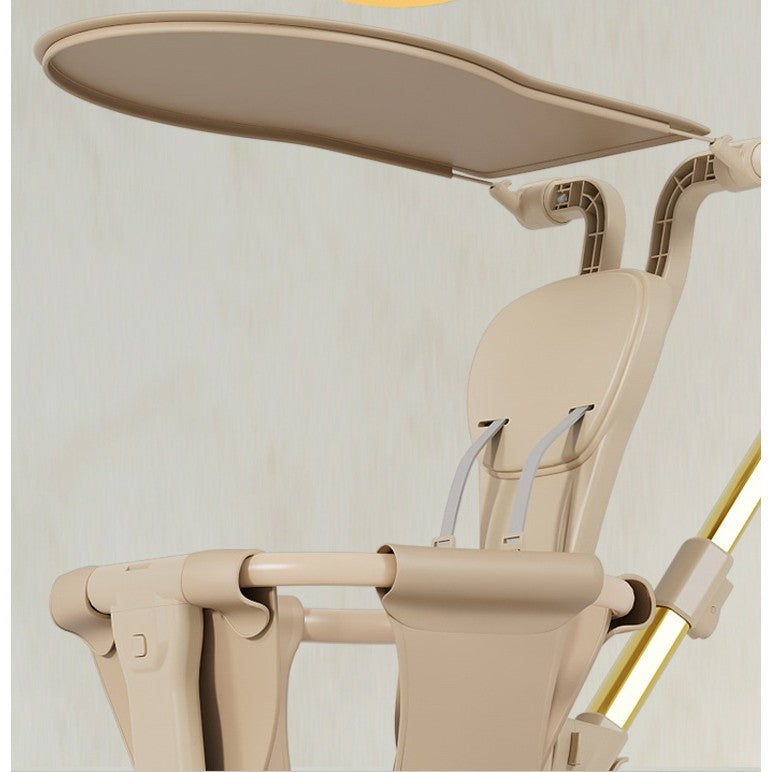 Carucior Pliabil, Flippy, 1-3 Ani, Reversibil, 4 Roti, Parasolar, din Aliaj de Aluminiu + Plastic + Textil, 52 x 42 x