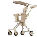 Carucior Pliabil, Flippy, 1-3 Ani, Reversibil, 4 Roti, Parasolar, din Aliaj de Aluminiu + Plastic + Textil, 52 x 42 x