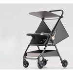 Carut Pliabil, Flippy, Usor, Compatibil cu Avionul, de Plimbat/Dormit, Parasolar, Cutie Depozitare, Tabla de Masa, 93 x