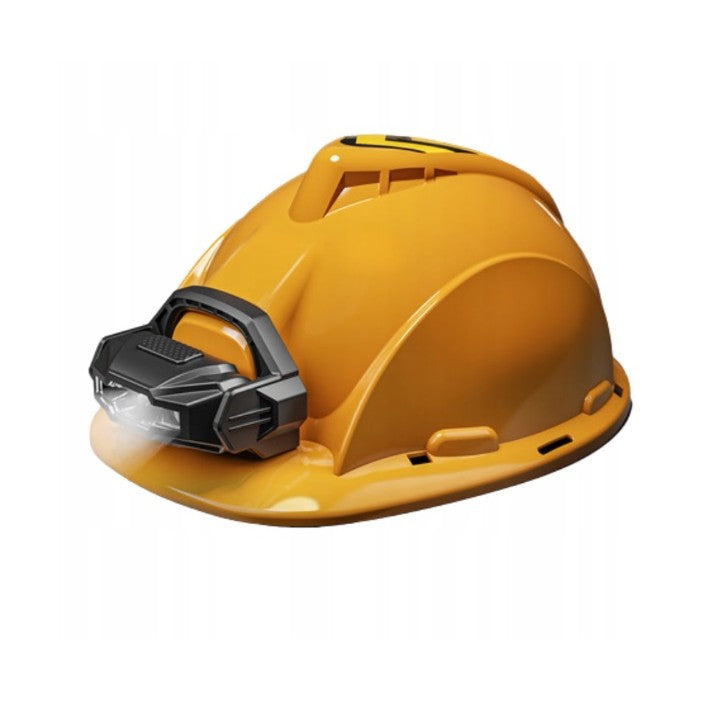 Casca Protectie cu Lanterna de Jucarie pentru Copii, Flippy, Material Plastic, Interactiv, Distractiv, 29.5x19.5x6.5