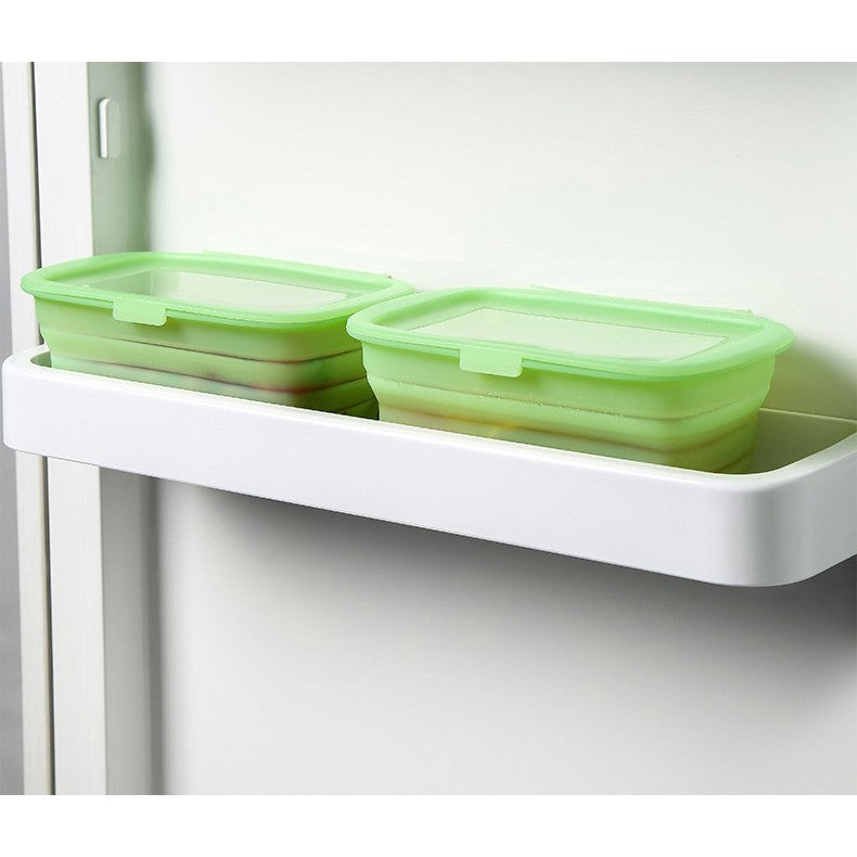 Caserola din Silicon, Flippy, Pliabila, 1L, 18.8 x 8 x 11.5 cm, Rezistenta Temperaturi Extreme, Verde