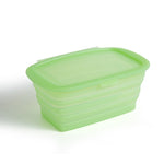 Caserola din Silicon, Flippy, Pliabila, 1L, 18.8 x 8 x 11.5 cm, Rezistenta Temperaturi Extreme, Verde