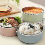 Caserola pentru alimente Flippy, lunch box, 700 ml, otel inoxidabil, maner, valva aerisire, inchidere etansa, 15 x 8.5