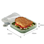 Caserola pentru sandwich Flippy, din silicon si polipropilena, portabil, usor de curatat, capac anti-scurgere,