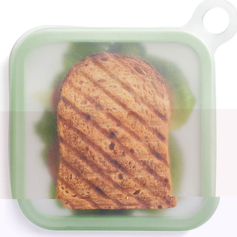Caserola pentru sandwich Flippy, din silicon si polipropilena, portabil, usor de curatat, capac anti-scurgere,