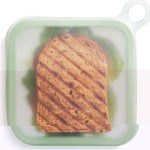 Caserola pentru sandwich Flippy, din silicon si polipropilena, portabil, usor de curatat, capac anti-scurgere,
