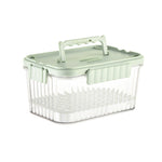 Caserola portabila pentru mancare fresh Flippy, 1500 ml, 2 furculite,10 x 13.5 x 20 cm, 2 capace detasabile pentru