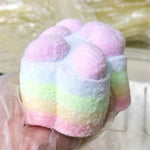 Jucarie Antistres Squishy, Flippy, cu Revenire Lenta, Model Labuta de Pisica Pufoasa, 12.5x10.5 cm, 220g, Squeeze Pinch