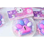 Jucarie Antistres Squishy, Flippy, cu Revenire Lenta, Model Labuta de Pisica, cu Pestisor, 220g, 12.5 x 10.5 cm Squeeze