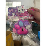 Jucarie Antistres Squishy, Flippy, cu Revenire Lenta, Model Labuta de Pisica, cu Pestisor, 220g, 12.5 x 10.5 cm Squeeze