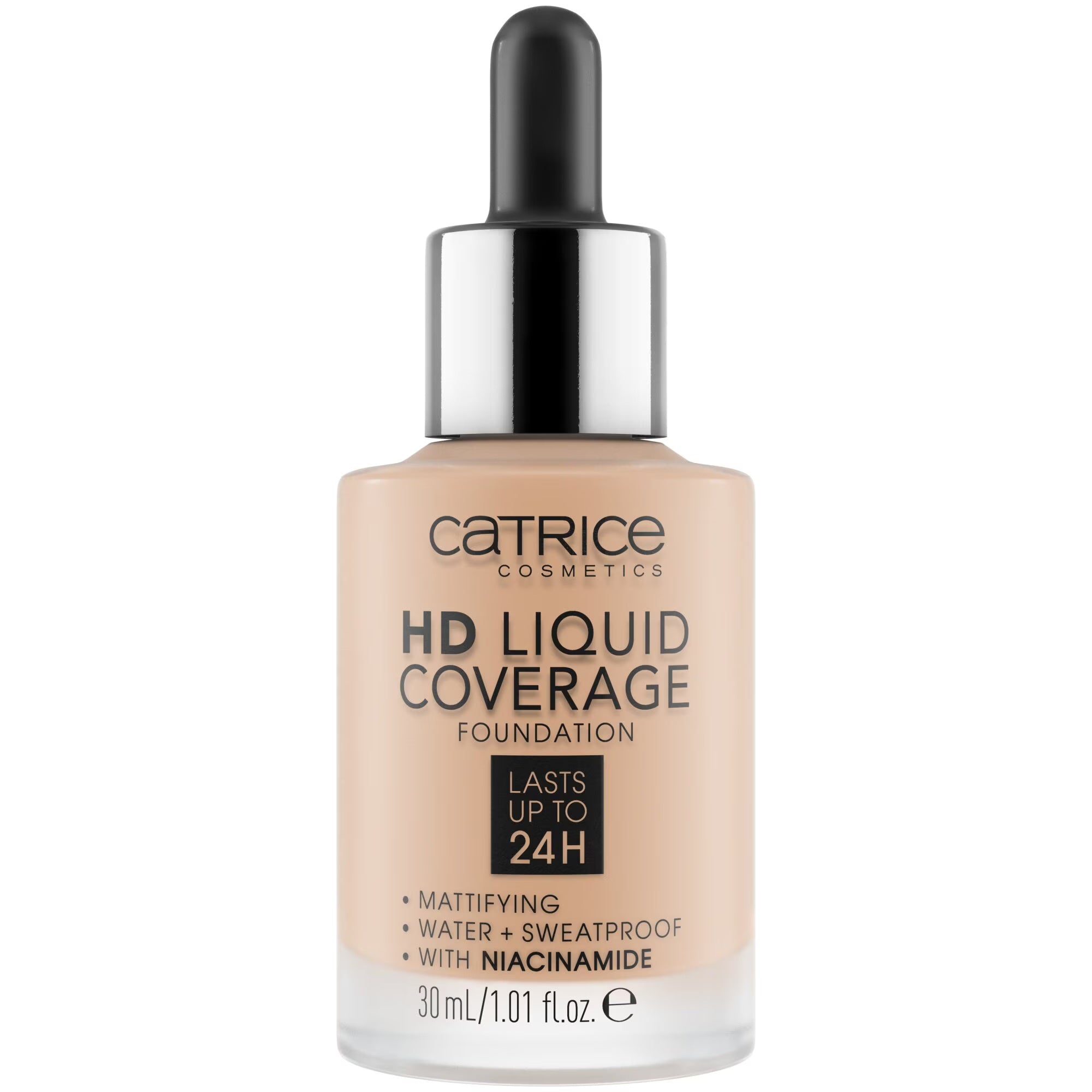 Catrice, HD, Vegan, Mat, Fond de ten lichid, 10, Bej deschis, 30 ml