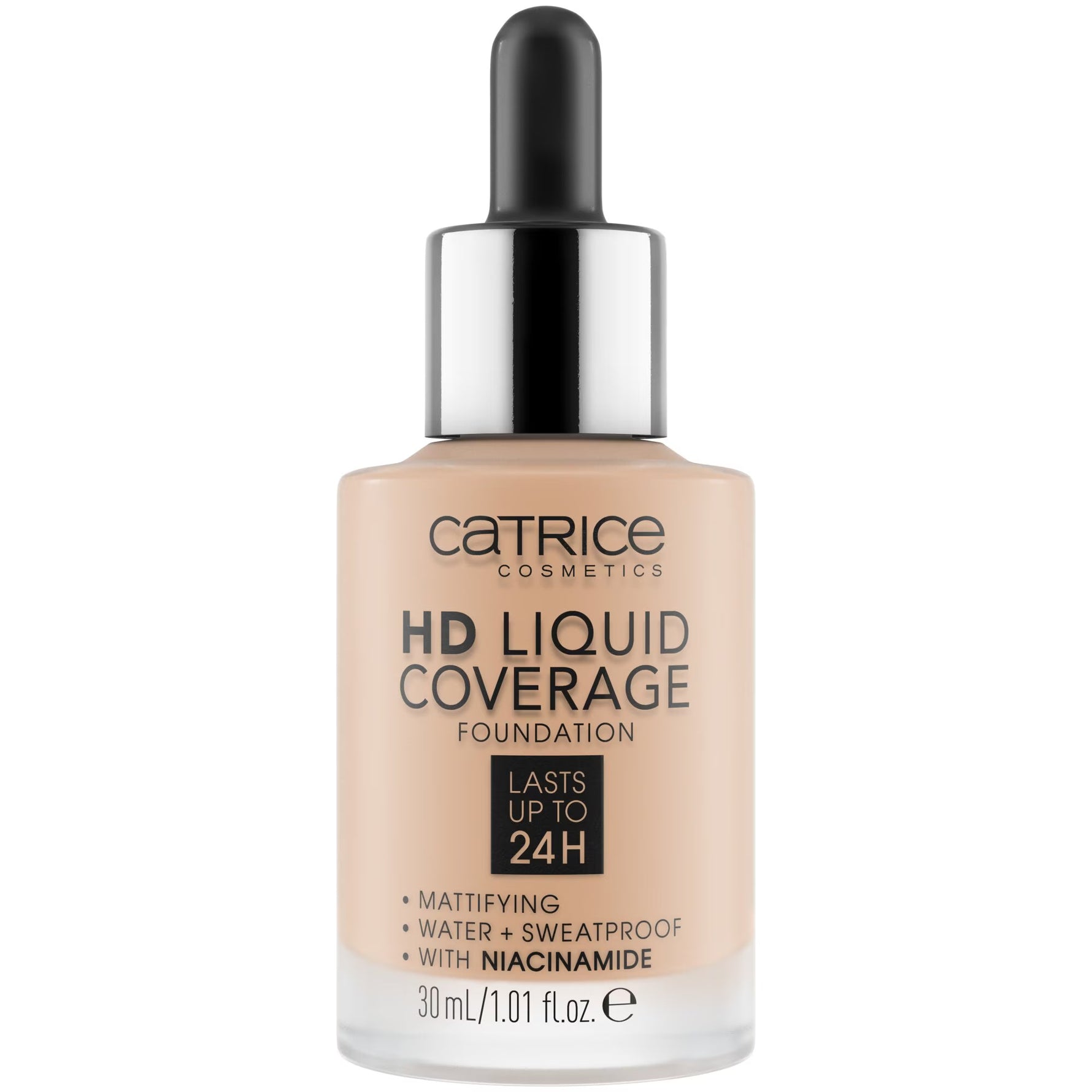 Catrice, HD, Vegan, Mat, Fond de ten lichid, 30, Bej nisip, 30 ml