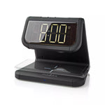 Ceas cu alarma Nedis incarcator wireless Qi lumina multicolora negru