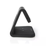 Ceas cu alarma Nedis incarcator wireless Qi lumina multicolora negru