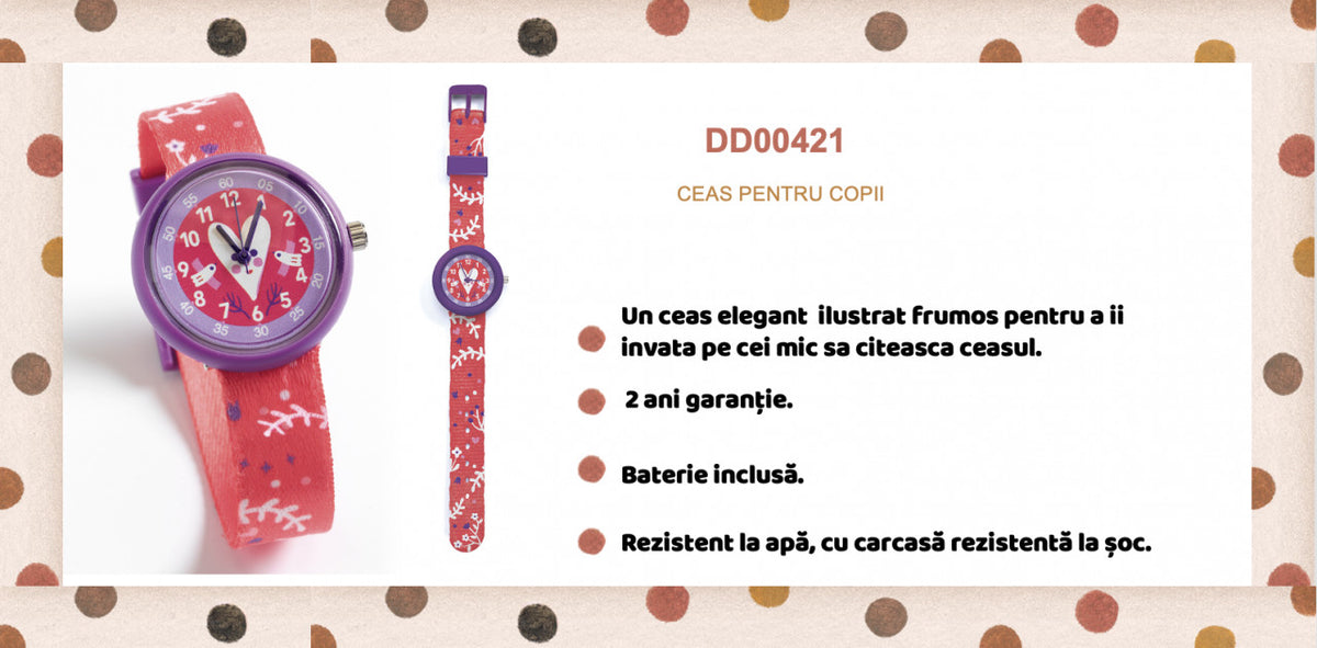 Ceas de mana Ritmul inimii, Djeco