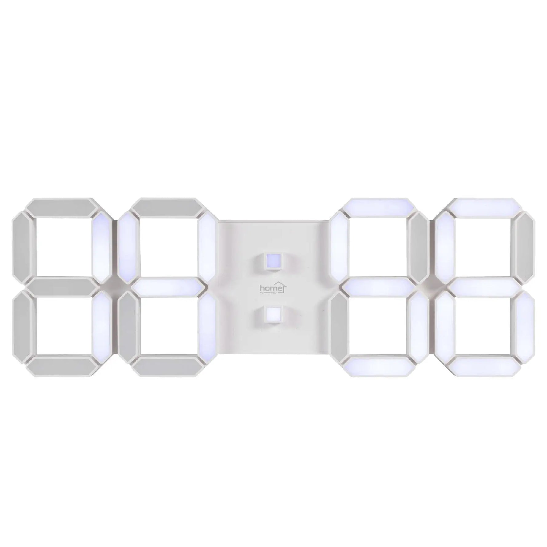 Ceas desteptator digital LED 3D alb 128mm 5V USB telecomanda Home LTC 05