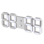 Ceas desteptator digital LED 3D alb 128mm 5V USB telecomanda Home LTC 05