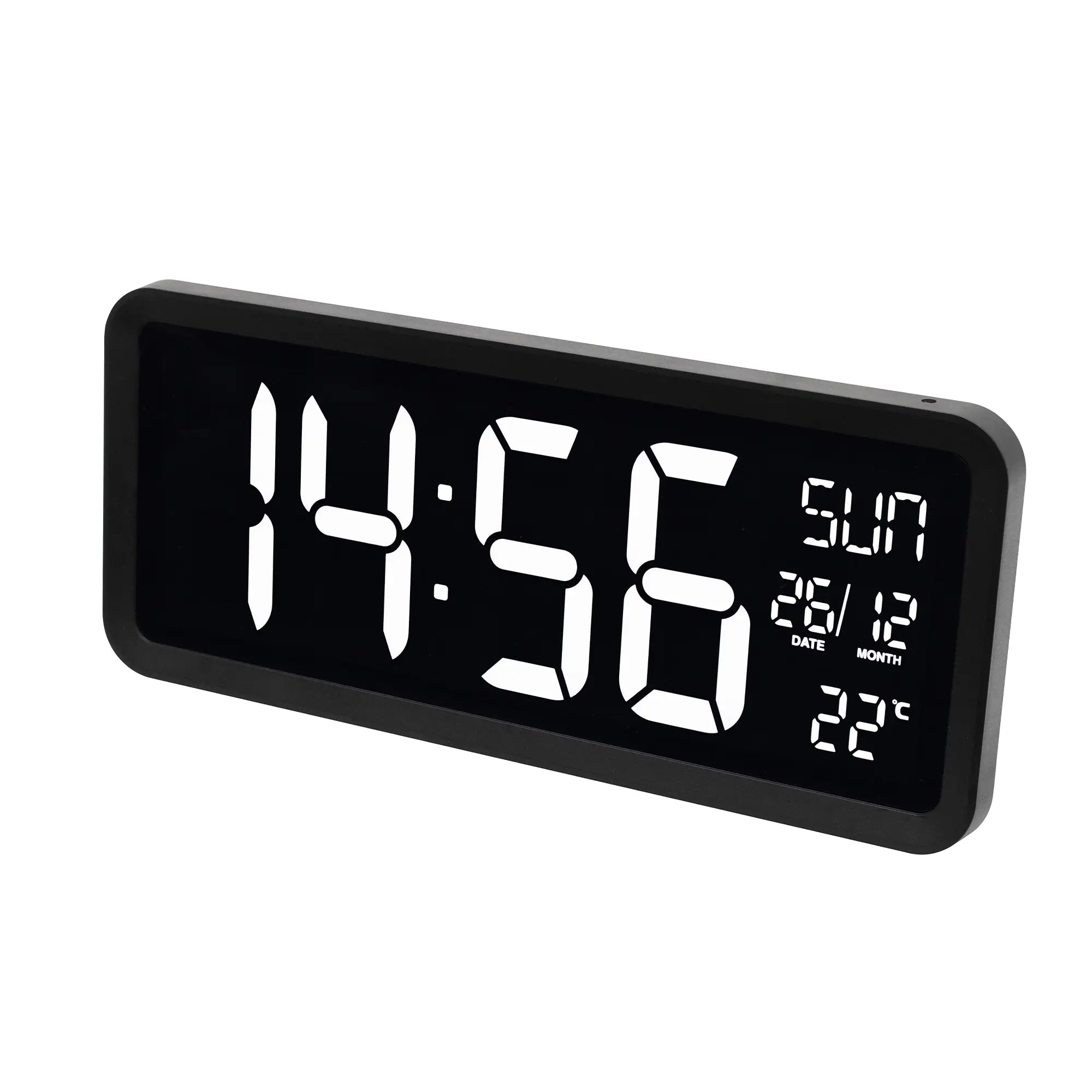 Ceas gigant de masa /perete cu LED cu termometru 37x16x3.9cm Home LTCJUMBO