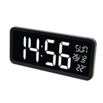 Ceas gigant de masa /perete cu LED cu termometru 37x16x3.9cm Home LTCJUMBO
