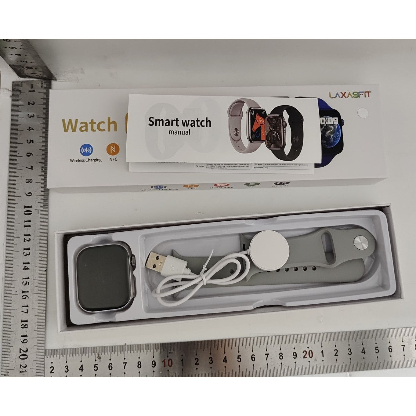 Ceas Smartwatch, Flippy, Editia 9, Apeluri Bluetooth, Incarcare Wireless, Afisaj 2.01 inch, Rezolutie 240 x 296, NFC,