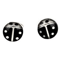 Cercei Din Argint 925, Jolie Silver, Model Buburuză, Placaj Cu Rodiu, 0.38g