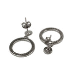Cercei Argint 925 Cerc cu Minizirconii, 2.91 g