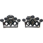 Cercei Argint 925 Coronita cu 5 Pietre, 1.40 g