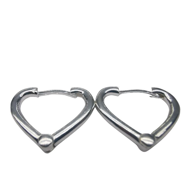 Cercei Argint 925 Inima Contur, 3.62 g