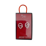 Cercei din Argint 925, Jolie Silver, pentru Dama, Model Model Cerc Cu Inimioara si Pietre, 2.60 g, Design Elegant si