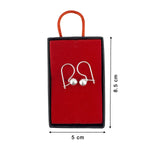 Cercei din Argint 925, Jolie Silver, pentru Dama, Model Love in Cerc cu Cristale, 1.74 g, Design Minimalist Elegant,