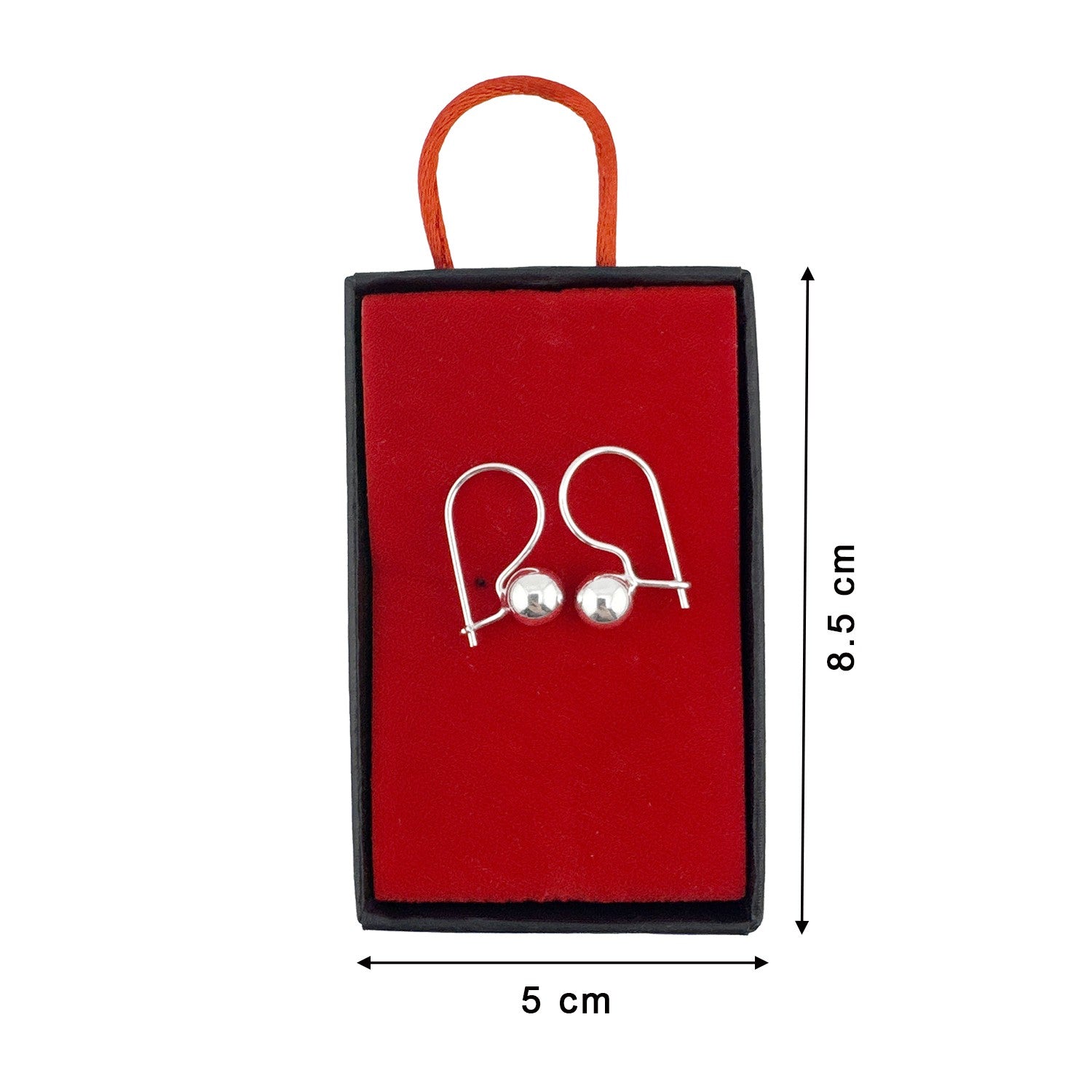 Cercei din Argint 925, Jolie Silver, pentru Dama, Model Love in Cerc cu Cristale, 1.74 g, Design Minimalist Elegant,