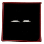Cercei pentru Dame,Jolie Silver, din Argint 925, Model Tortite Huggie cu Cristale Zirconia Albe, Argintiu