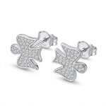 Cercei pentru Dame, Jolie Silver, din Argint 925, model Inger, Pietre Zirconia, 1.05 g, Argintiu