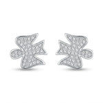 Cercei pentru Dame, Jolie Silver, din Argint 925, model Inger, Pietre Zirconia, 1.05 g, Argintiu
