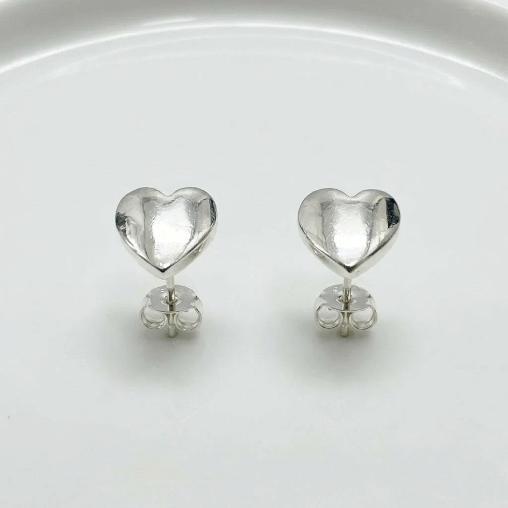 Cercei din Argint 925, Jolie Silver, pentru Dama, Model Inima, 1.27 g, Design Elegant si Romantic, Argintiu