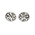 Cercei din Argint 925, Jolie Silver, Copacel in Cerc, 2.54