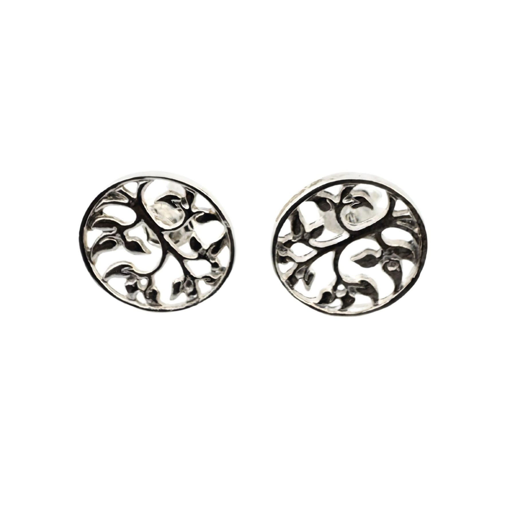 Cercei din Argint 925, Jolie Silver, Copacel in Cerc, 2.54