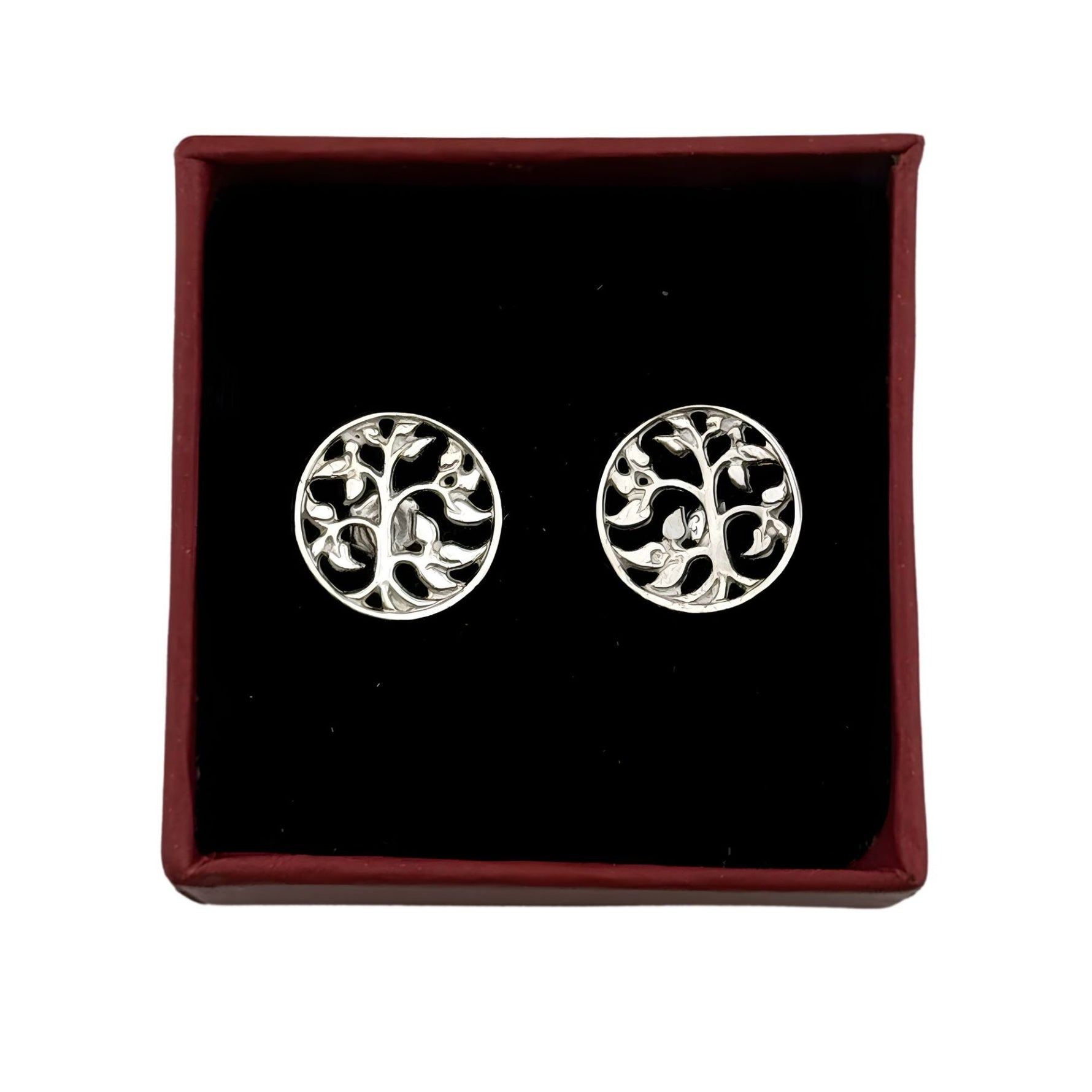 Cercei din Argint 925, Jolie Silver, Copacel in Cerc, 2.54