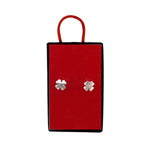 Cercei din Argint 925, Jolie Silver, pentru Dama, Model Trifoi, 1.27 g, Design Elegant si Romantic, Argintiu