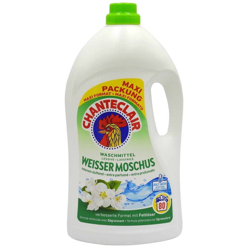 Detergent pentru Rufe, Chante Clair, Muschio Bianco, 3.6 L, 80 Spalari