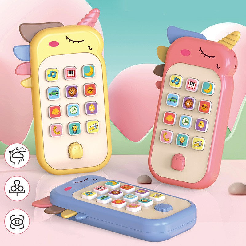 Jucarie Interactiva, Flippy, Telefon Inteligent, Model Unicorn, Functii Educative, Muzicale si Voce, 4-6 ani, 19 x 11.5