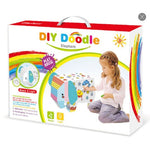 Jucarie Creativa pentru Copii, Flippy, Model Elefant 3D, Set de Asamblat si Colorat din Carton, Puzzle 3D Educativ, 34