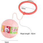 Minge pentru Sarit, Flippy, Tip Coarda Hula Hoop, Cerc 12 cm, Coarda 52 cm, Minge 12 x 11 cm, Functie Iluminat, 4-6