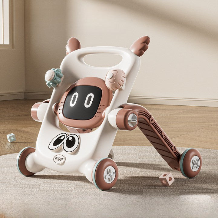Antemergator pentru Copii 8 in 1, Flippy, Multifunctional, cu Maner de Impingere Detasabil, Scuter, Trotineta, Scaun