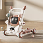 Antemergator pentru Copii 8 in 1, Flippy, Multifunctional, cu Maner de Impingere Detasabil, Scuter, Trotineta, Scaun