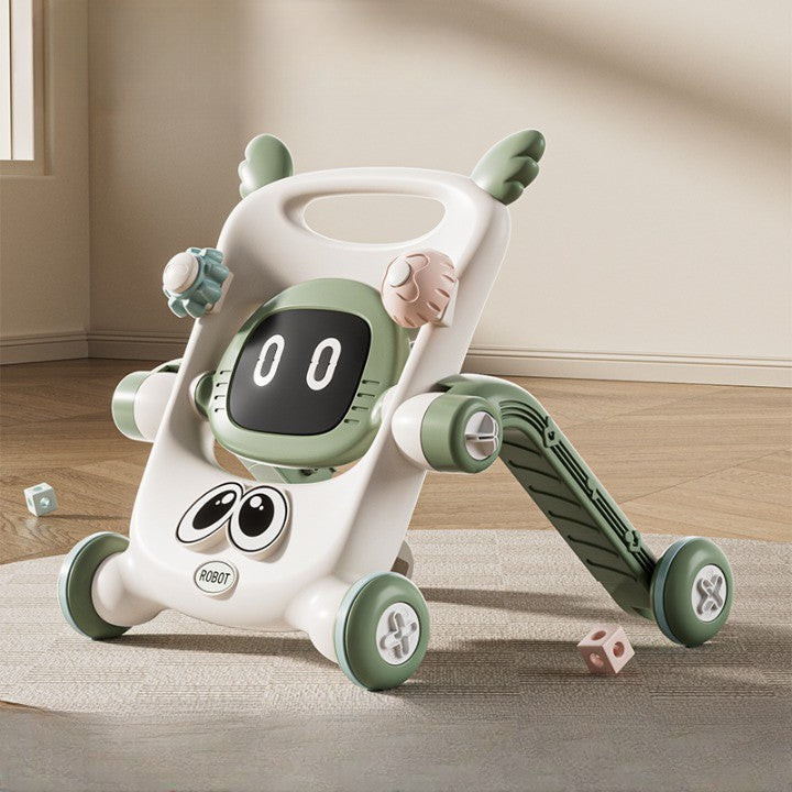 Antemergator pentru Copii 8 in 1, Flippy, Multifunctional, cu Maner de Impingere Detasabil, Scuter, Trotineta, Scaun