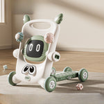 Antemergator pentru Copii 8 in 1, Flippy, Multifunctional, cu Maner de Impingere Detasabil, Scuter, Trotineta, Scaun