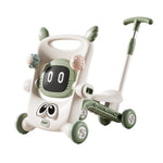 Antemergator pentru Copii 8 in 1, Flippy, Multifunctional, cu Maner de Impingere Detasabil, Scuter, Trotineta, Scaun