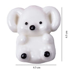 Jucarie Interactiva Antistres pentru Copii, Flippy, Squishy Micul Koala Kawaii, Silicon Moale, 4.5 x 4.5 cm, Alb