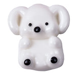 Jucarie Interactiva Antistres pentru Copii, Flippy, Squishy Micul Koala Kawaii, Silicon Moale, 4.5 x 4.5 cm, Alb